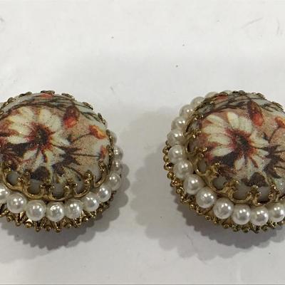 West Germany Sugar Bead Earrings