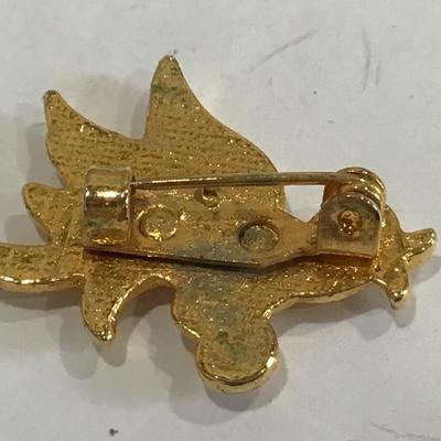 Vintage zpin Bird Rhinestone Eye