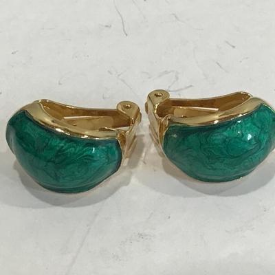 Vintage Enamel Earrings
