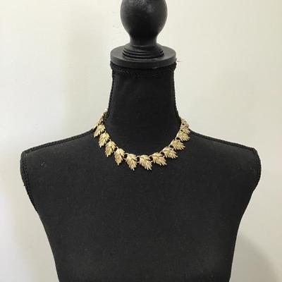 Beautiful Laguna signed gold, toned collar, choker necklace