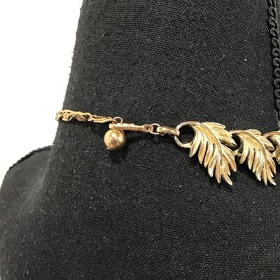 Beautiful Laguna signed gold, toned collar, choker necklace