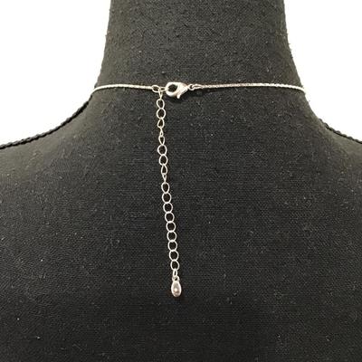 Pretty rhinestone drop dangle necklace