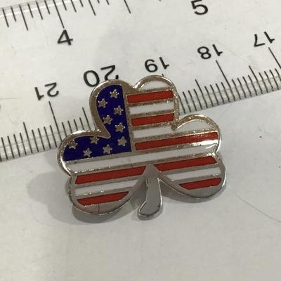 Patriotic Clover pin
