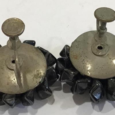 Western Germany Screw Back Earrings