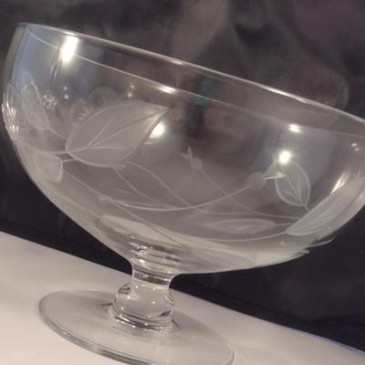 Collection of Glass/Crystal Serve Ware and Home Decor