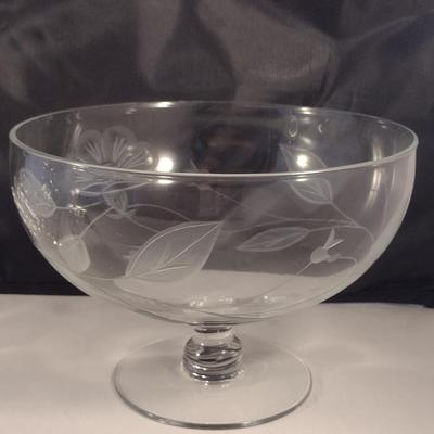 Collection of Glass/Crystal Serve Ware and Home Decor