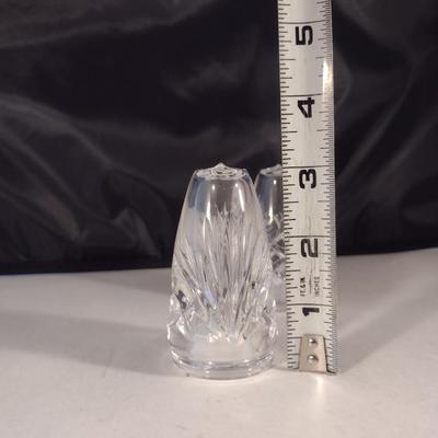 Gorham Crystal Salt and Pepper Shakers- Cherrywood Pattern- Three Pairs