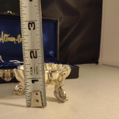 Pair of B. Altman & Co. Salt Cellars with Spoons and Storage Case