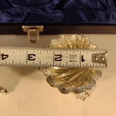 Pair of B. Altman & Co. Salt Cellars with Spoons and Storage Case