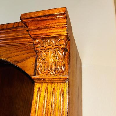 BEAUTIFUL LIT DOUBLE BOOKCASE (1 of2)