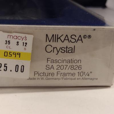 Mikasa Crystal Picture Frame- Appears to Hold 4" x 6" Photo