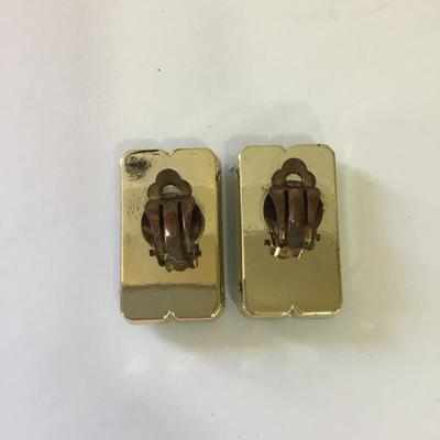 Vintage clip on , statement earrings