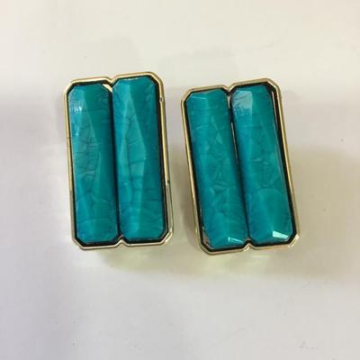 Vintage clip on , statement earrings
