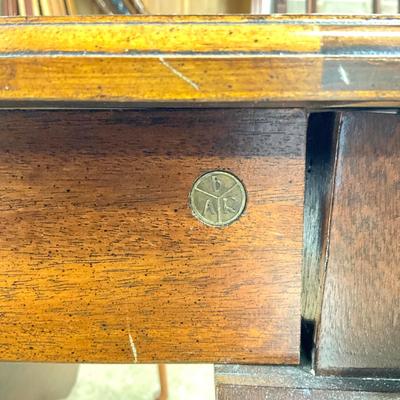 Sale Photo Thumbnail #1290: Open measurements: 44.5" wide x 39" long x 28" high with Brandt circle logo on side of table