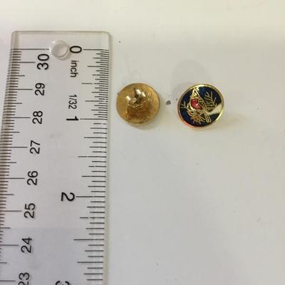 Cute, vintage, red cardinal, bird earrings