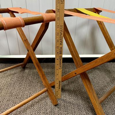 Sale Photo Thumbnail #551: Frames are in good condition, webbing is old and may need to be replaced. Approx. 16" high seating height.