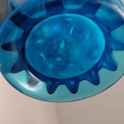 Swung Glass Vase with Glass Roses
