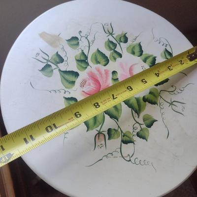 French Country Painted Plant Stand