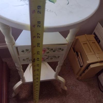 French Country Painted Plant Stand