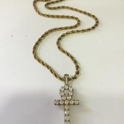 GLD cross necklace