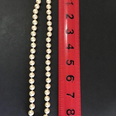 Marvella white faux pearl necklace