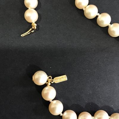 Marvella white faux pearl necklace