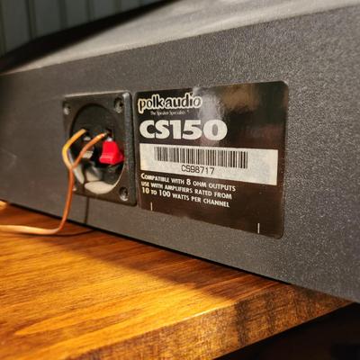 Vintage Polk Audio Speakers 2 5B Speakers with 1 CS150