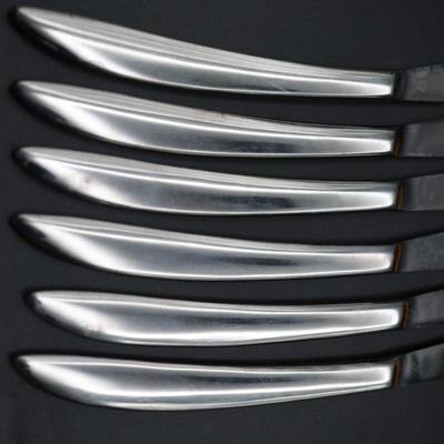 Vintage Six Stainless Steel Steak Knives