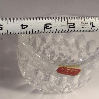 Gorham Crystal Althea Pocket Vase- Approx 4 1/2" Tall