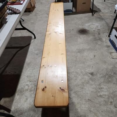 2 Solid Wood Folding Benches 76x10