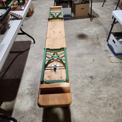 2 Solid Wood Folding Benches 76x10