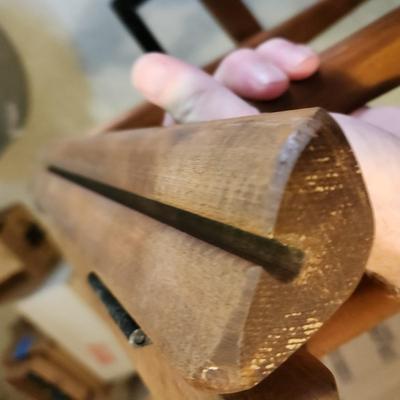 4 Vintage Canvas Telescope Folding Chairs w 4 Sets of New Green Backs & Seats, w Floating Leveling Feet