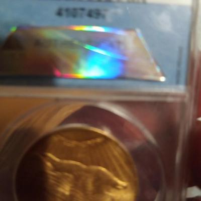 Sale Photo Thumbnail #5: The product is a 1925 $20 Saint Gaudens Gold D,ouble E,agle MS62 co,in, graded by ANACS. This uncirculated c oin is composed of 0.9 fineness gold and was struck as a business strike in Philadelphia. A valuable piece of US coinage from the pre-1933 era, th