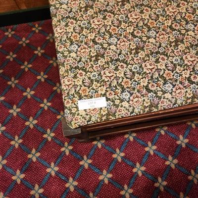 Vintage Floral Print Bench Luggage Bench 29x20x17