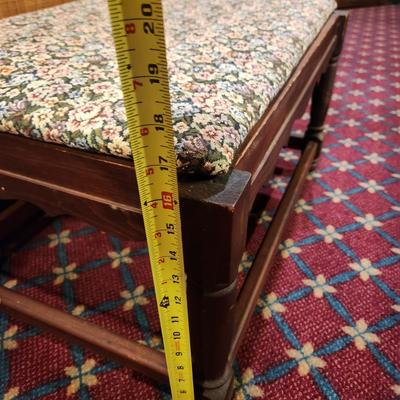 Vintage Floral Print Bench Luggage Bench 29x20x17