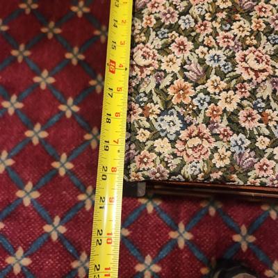 Vintage Floral Print Bench Luggage Bench 29x20x17