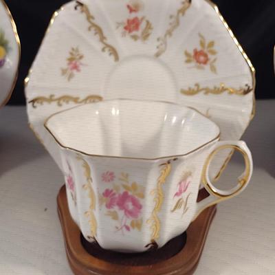 Collection of Tea Cups and Saucers- Assorted Makers- Four Pieces