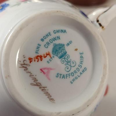 Collection of Tea Cups and Saucers- Assorted Makers- Four Pieces