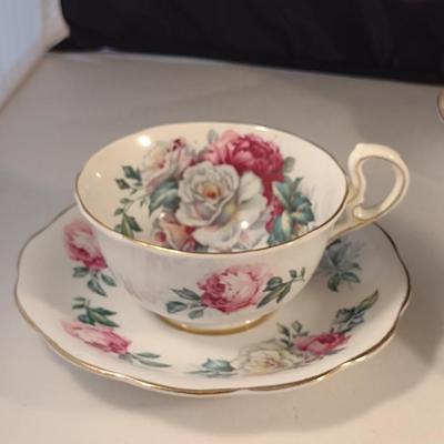 Collection of Tea Cups and Saucers- Assorted Makers- Six Pieces