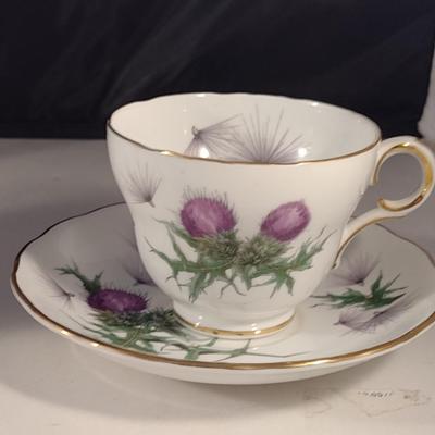 Collection of Tea Cups and Saucers- Assorted Makers- Six Pieces