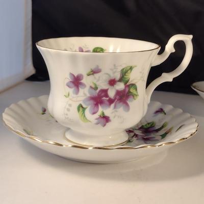 Collection of Tea Cups and Saucers- Assorted Makers- Five Pieces