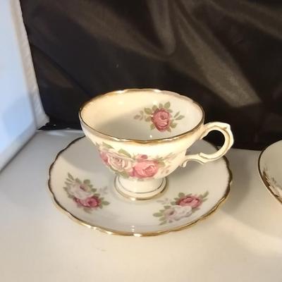 Collection of Tea Cups and Saucers- Assorted Makers- Five Pieces