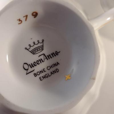 Collection of Tea Cups and Saucers- Assorted Makers- Five Pieces