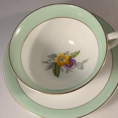 Collection of Tea Cups and Saucers- Assorted Makers- Five Pieces