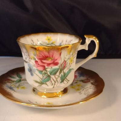 Collection of Tea Cups and Saucers- Assorted Makers- Five Pieces