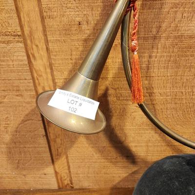 Fox Hunt French Horn and Hat , Horn Tested in Working Condition