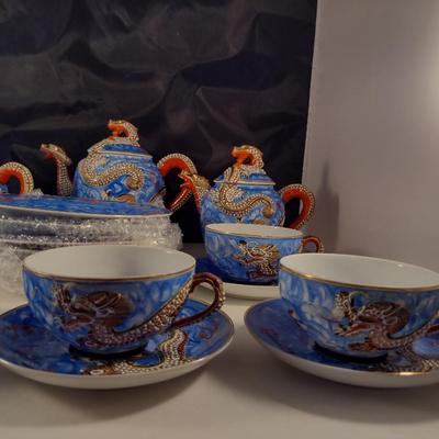 Collection of Kutani Japanese Dragonware- Approx 21 Pieces