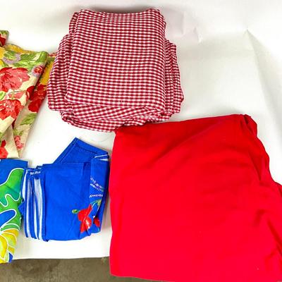 Sale Photo Thumbnail #1326: Big Red Linen measures: 9'10" long x 5'4" wide