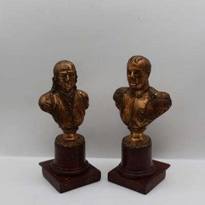 Borghese Vintage Classical Bust Statue Bookends