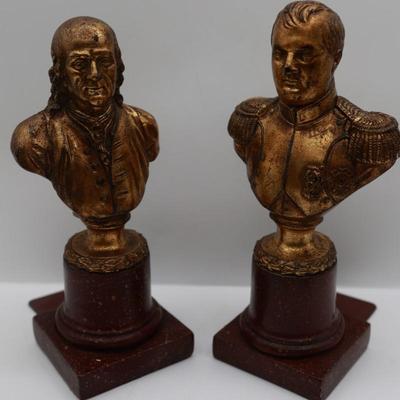 Borghese Vintage Classical Bust Statue Bookends